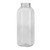 12 oz Clear PET Plastic Arched Square Beverage Bottles (Cap Not Included) - 3761B03-B 12 oz Clear PET Plastic Arched Square Beverage Bottles (Cap Not Included) - 3761B03-B