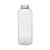 20 oz Clear PET Plastic Arched Square Beverage Bottles (Cap Not Included) - 3761B07-B 20 oz Clear PET Plastic Arched Square Beverage Bottles (Cap Not Included) - 3761B07-B