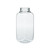 8 oz Clear PET Plastic Arched Square Beverage Bottle