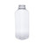 16 oz Clear PET Arched Plastic Square Beverage Bottle