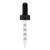 20-400 Black PP Plastic Graduated Dropper Cap Sample with Glass Pipette - X775GRAD-SAM 20-400 Black PP Plastic Graduated Dropper Cap Sample with Glass Pipette - X775GRAD-SAM