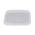 Small Clear PP Plastic Square Tamper-Evident Snap-Lock Lids - 2332C35
