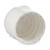 24-410 White PP Plastic Smooth Flip Top Caps - Inside View 24-410 White PP Plastic Smooth Flip Top Caps - Inside View