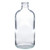 8 oz Clear Glass Boston Round Bottle