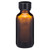 Boston Round Glass Bottles with Black Phenolic Cap, 1 oz, Amber - Case of 48 - 4699B43ABR