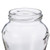 5500B05-B - 10 oz Clear Glass Honey Pot Jars  closeup of side handle embellishments