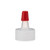 18-400 Natural-Red LDPE Spout Caps - 6002 18-400 Natural-Red LDPE Spout Caps - 6002