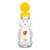 PET Plastic Honey Bear Bottles with label cap - opened PET Plastic Honey Bear Bottles with label cap - opened