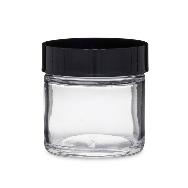 Amber Straight-Sided Glass Jars - 8 oz, Phenolic Cap