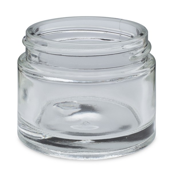 1 oz Clear Glass Wide-Mouth Jars Bulk Pallet