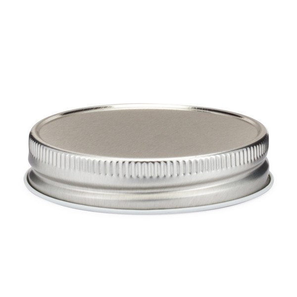 8oz Clear Glass Mason Jars (Silver Screw Top Cap) - 12/Case, Clear Type III 70-G450