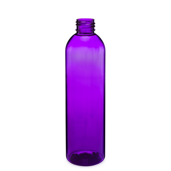 8 oz Purple PET Cosmo Bottle & White Flip-Top Lid | Berlin Packaging