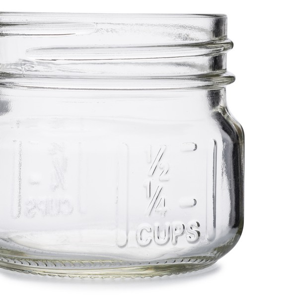 4 oz Clear Glass Mason Jars (Cap Not Included)