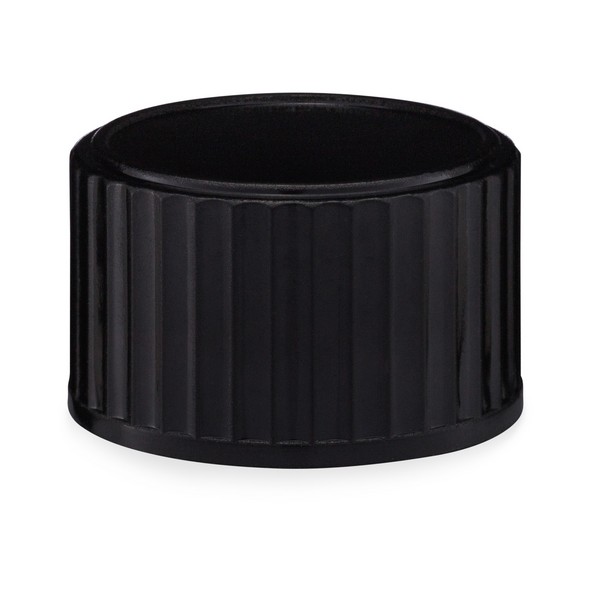 15-425 Black Phenolic Cap with Polycone Liner | Berlin Packaging