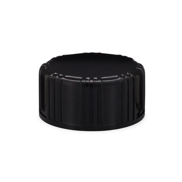 20-400 Black Screw Tops (Pulp & Vinyl Liner) | Berlin Packaging