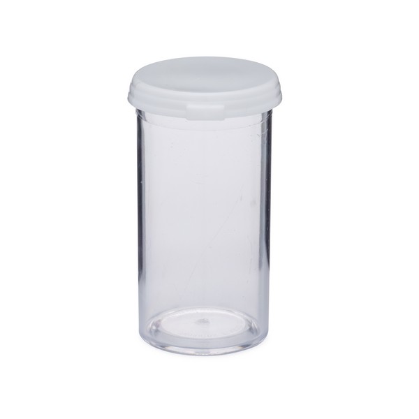 125509 - 7ml Copolymer Plastic Vial, Unlined White Poly Screw Cap, Bulk  Pack, 1000 per Case