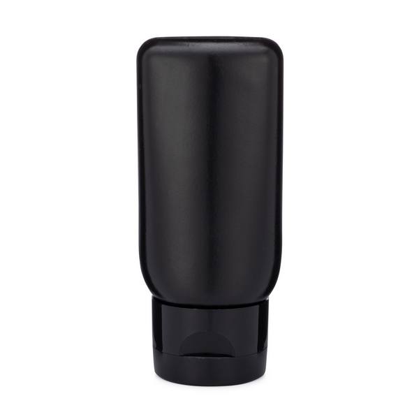 2 oz Black MDPE Plastic Tottle Tubes - Flip Top Cap | Berlin Packaging