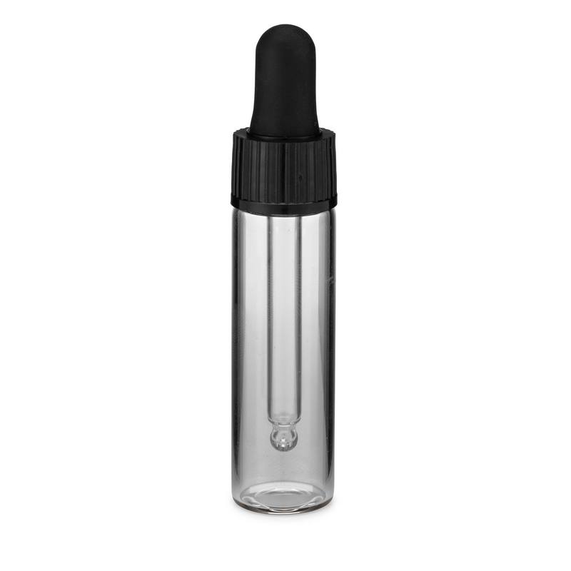4 dram Clear Glass Vial with Controlled Dropper Cap Berlin