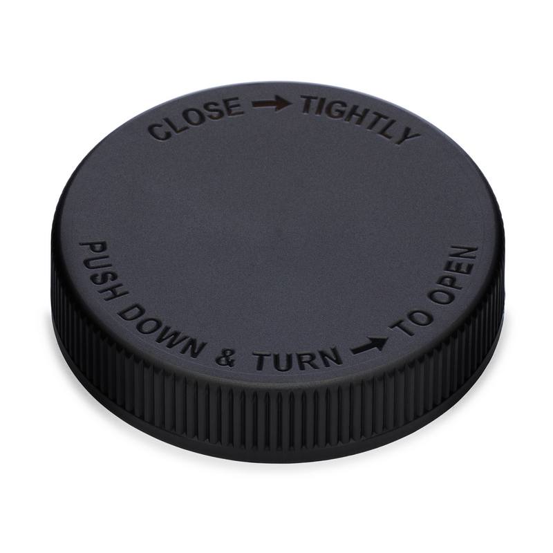 70-400 Black PP CR Capable Smooth Top Cap | Berlin Packaging
