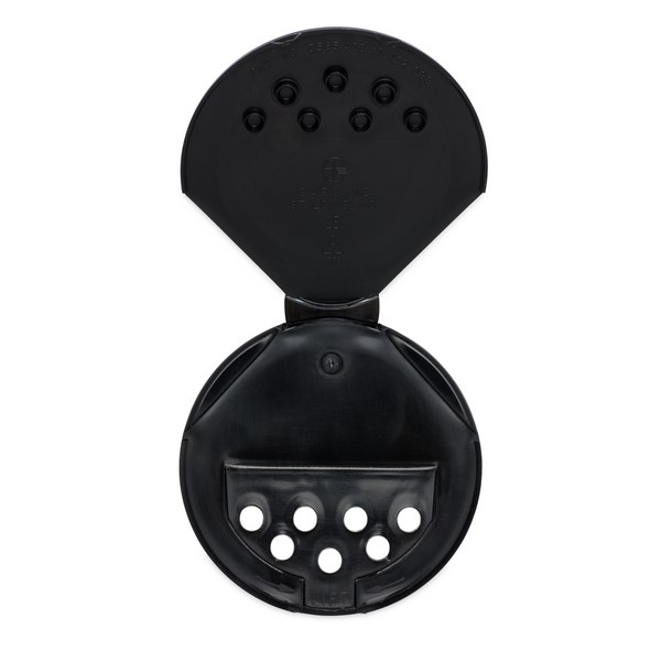 63-485 Black PP Plastic Flip & Sift Spice Caps | Berlin Packaging