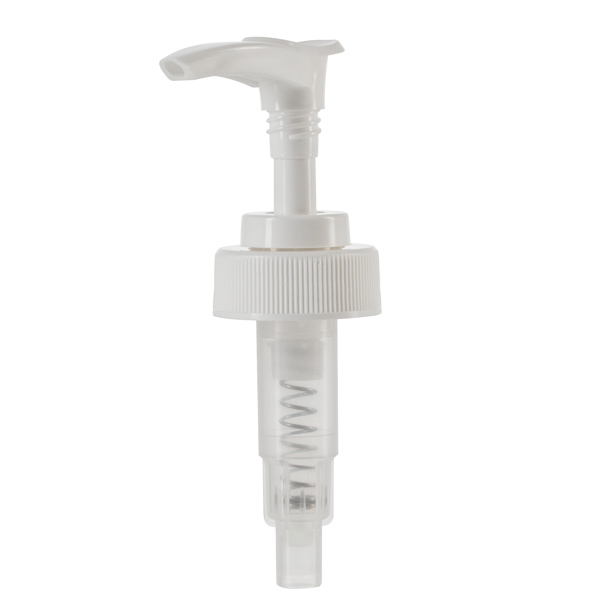 28-400 White PP Ribbed Lotion Pumps 6.6in Tube | Berlin