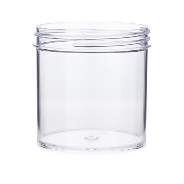 6 oz Clear Pet Plastic Straight Sided Jars - Clear BPA Free 70-400