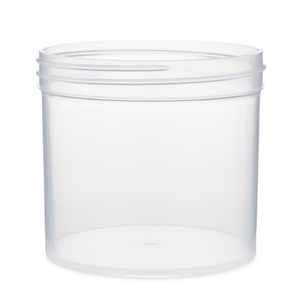 16 oz Natural PP Plastic Straight Sided Jars (Tall) - Natural 89-400