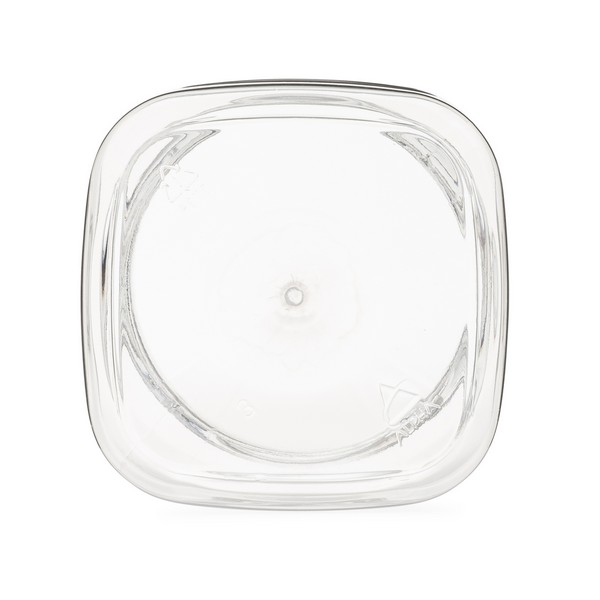 6 oz Clear Pet Plastic Square Designer Jars (Cap Not Included) - Clear BPA Free 70-400