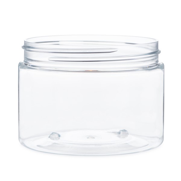 12 Clear 2 Oz Low Profile Jars, PET Plastic Empty Cosmetic Containers –  Grand Parfums II