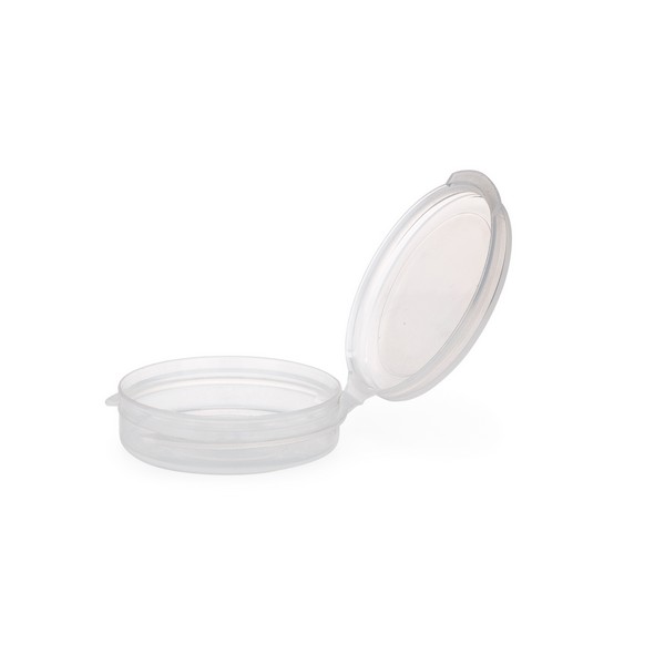 4 oz Clear PP Plastic Attached Lid Containers (Clear Attached Cap) -  2924B29CLR