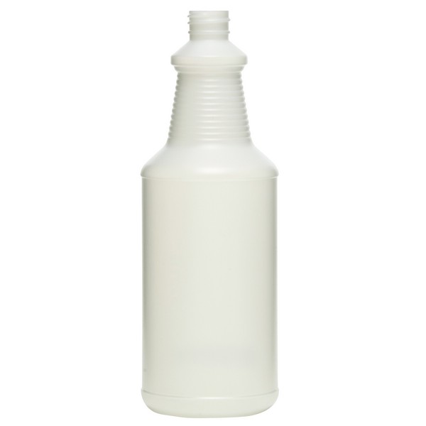 16 oz White HDPE Plastic RTU Spray Bottle