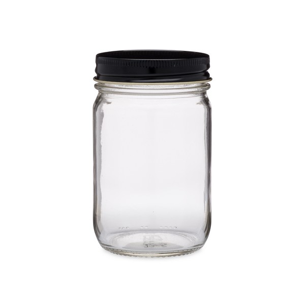 12oz Clear Glass General Purpose Jars (Cap Not Included) - 12/Case, Clear Type III BPA Free 70-G450