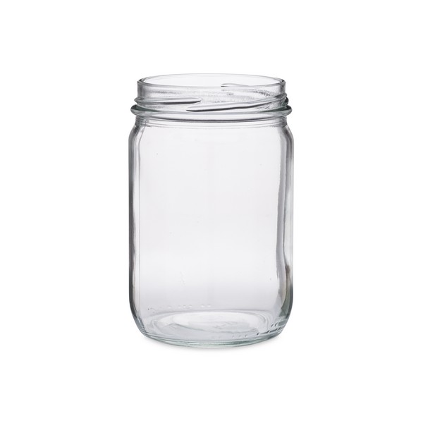 Wide-Mouth Glass Jars - 12 oz, Metal Cap