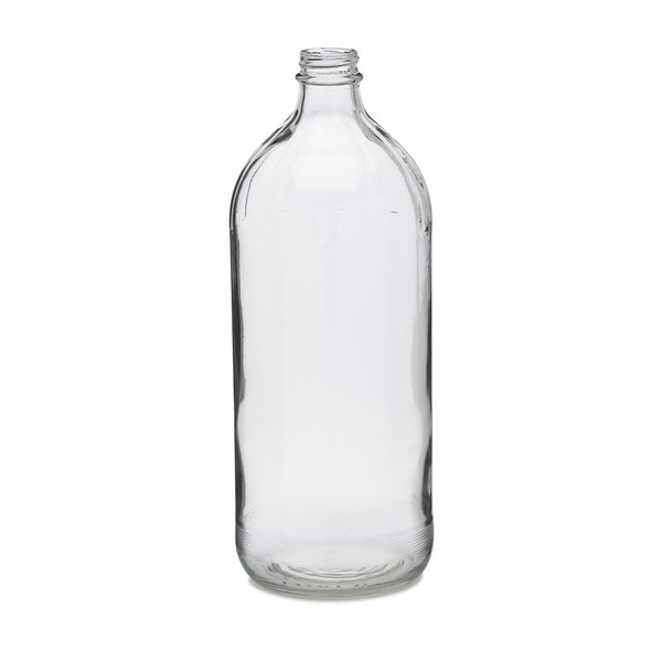 16 oz Clear Glass Vinegar Bottles (Bulk), Caps NOT Included