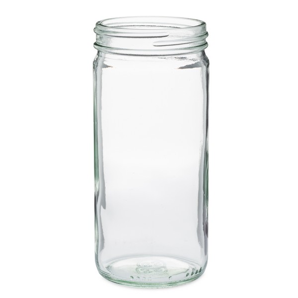 58-400 8 oz Clear Flint Glass Paragon Tall Jar (12/Case)