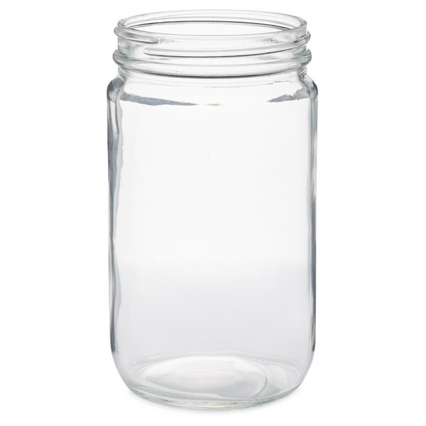 8oz Clear Glass Paragon Spice Jars (Cap Not Included) - 12/Case, Clear Type III BPA Free 58-400