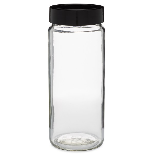 12oz Clear Glass Paragon Spice Jars (Cap Not Included) - 12/Case, Clear Type III BPA Free 63-400