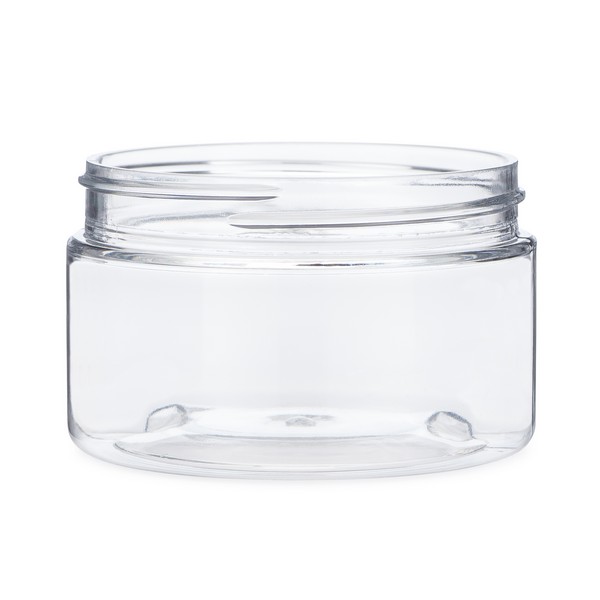 4 Oz. Clear Plastic PET (BPA Free) Jar w/ White Plastic Screw On Lid - –  Grand Parfums II