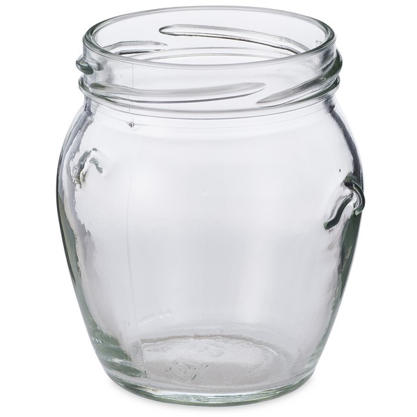 10 oz Glass Honey Pot Jars (Gold Metal Lug Cap)