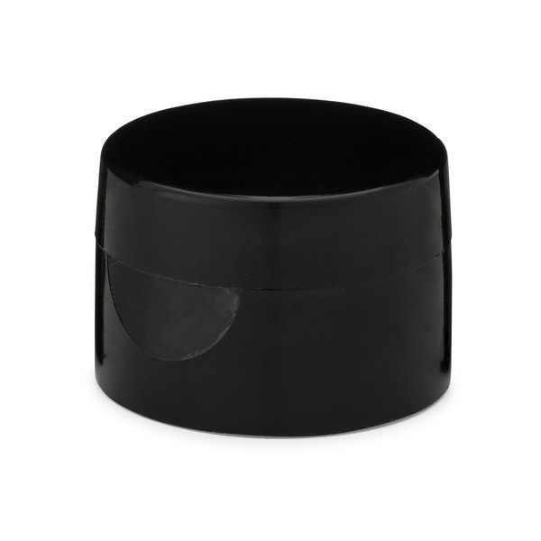 TC BASIC DIM CAP black,os 東京ポップアップ限定品！ Black Polypropylene Plastic Unlined Flip Top Cap | Berlin Packaging
