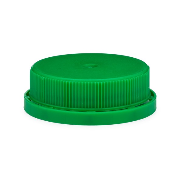 16oz Natural Beveled Square HDPE Plastic Juice Bottle & Orange Tamper-Evident Cap - Natural 38-400