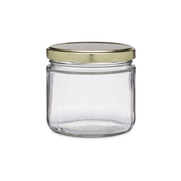 16oz Clear Glass General Purpose Jars (Cap Not Included) for Canning 12/Case, Clear Type III BPA Free 70-G450