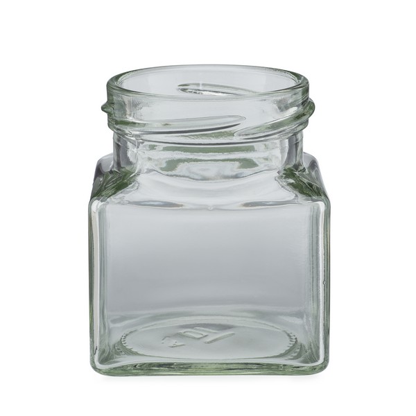 4.4 oz Clear Glass Square Jars (Cap Not Included) | Berlin