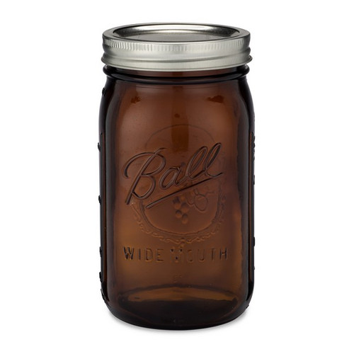 brown glass spice jars