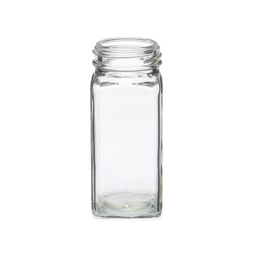 square glass spice jars bulk