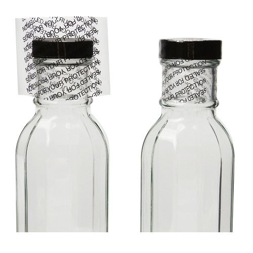 Boston Round Bottles, 1 Liter (32oz) Glass, 33-400 neck finish, No Caps,  case/12