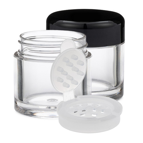 plastic jars and caps