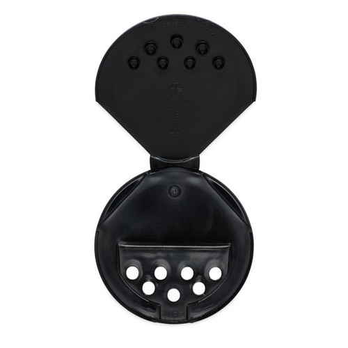 63-485 Black PP Plastic Flip & Sift Spice Caps | Berlin Packaging