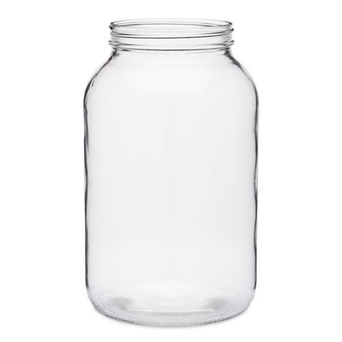 Aquanation - White Plastic Lids for 1 Gallon Wide Mouth Glass Jars - Fits 110mm Opening (110-400) - Caps Lined with PE Foam Food Grade