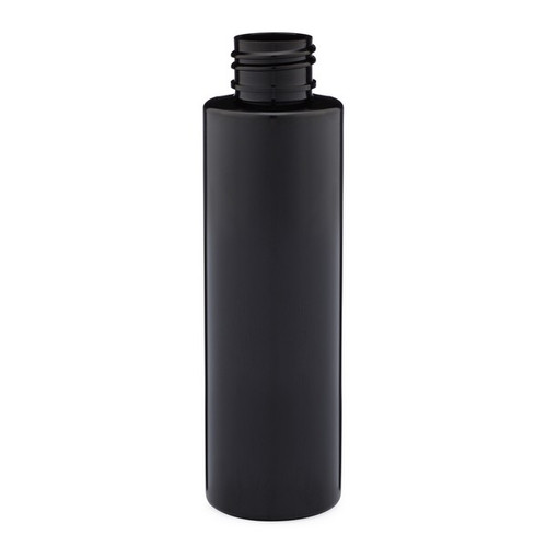 black plastic bottle